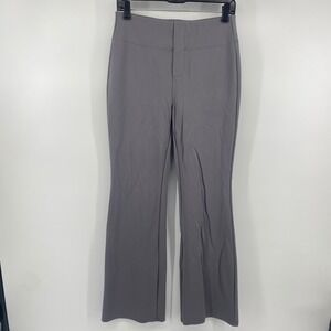 Halara Flare Pants Womens M Grey Purple High Waisted Workleisure Dress Trousers